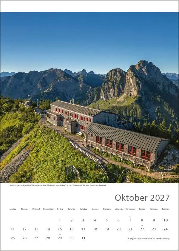 Bild: 9783819301322 | Hütten unserer Alpen 2027 | Verlag Korsch | Kalender | Spiralbindung