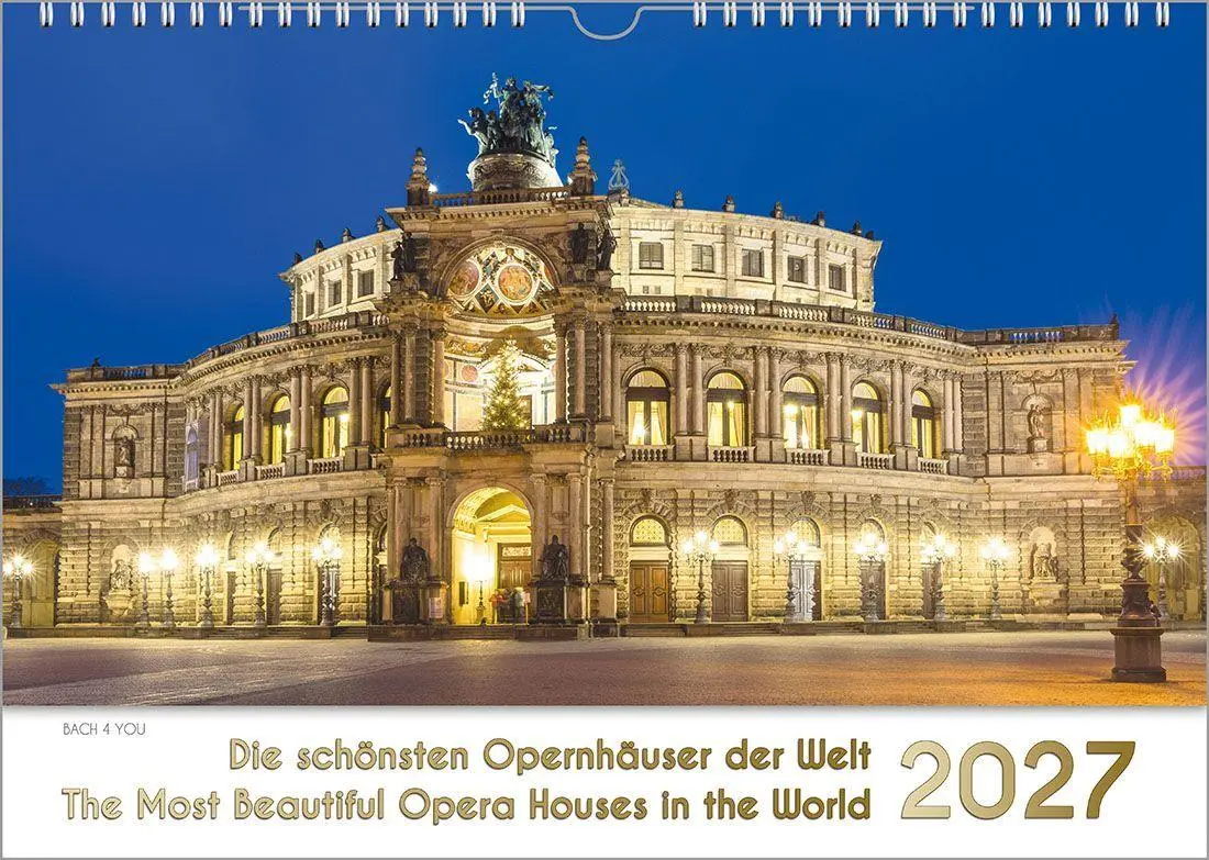 Cover: 9783969031322 | Opernhäuser, ein Musik-Kalender 2027, DIN A4 | Peter Bach Jr. | 2027
