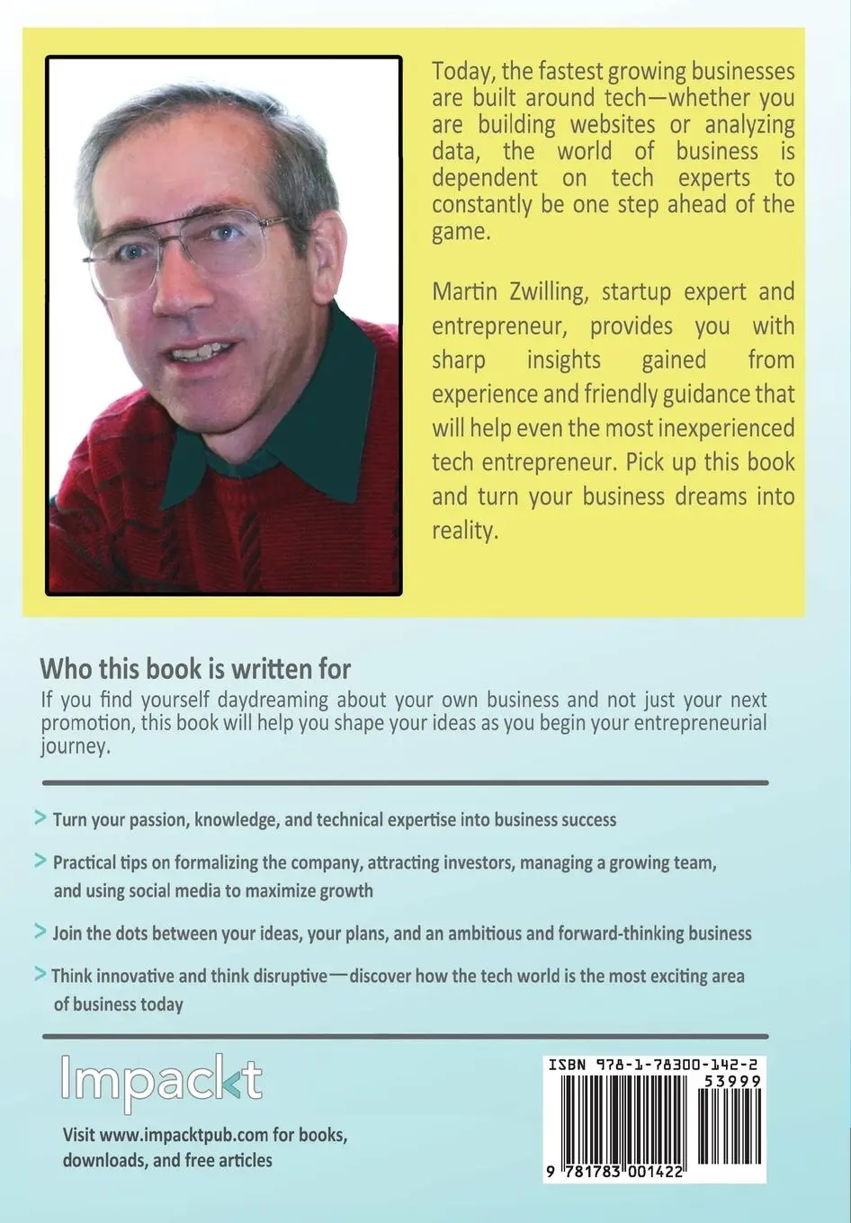 Rückseite: 9781783001422 | StartupPro - How to Set up and Grow a Tech Business | Martin Zwilling