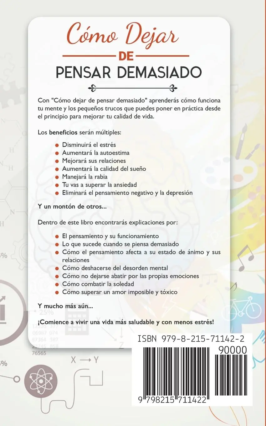 Rückseite: 9798215711422 | Cómo Dejar de Pensar Demasiado | Adam Tusco | Taschenbuch | Spanisch