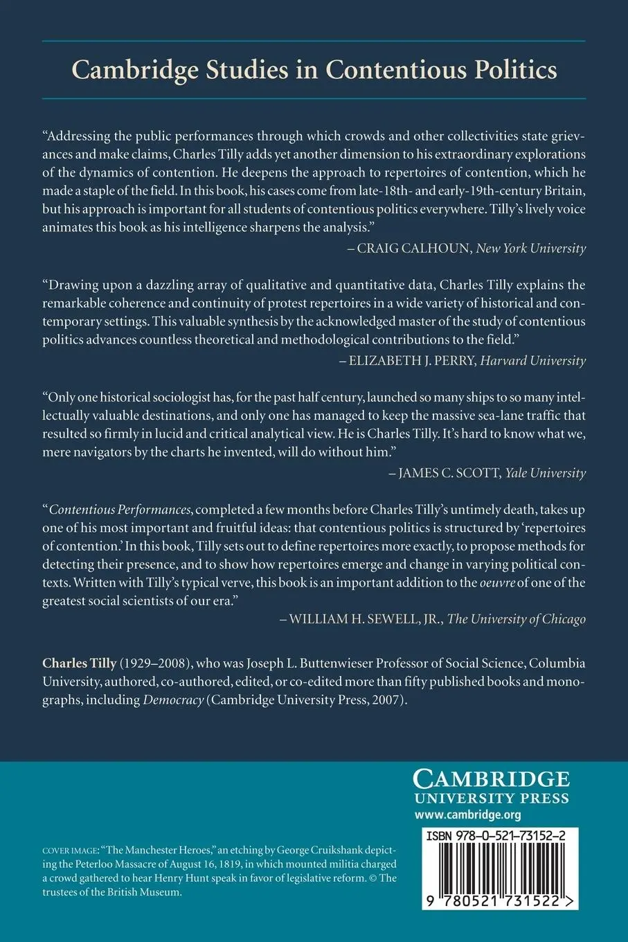 Rückseite: 9780521731522 | Contentious Performances | Charles Tilly | Taschenbuch | Englisch