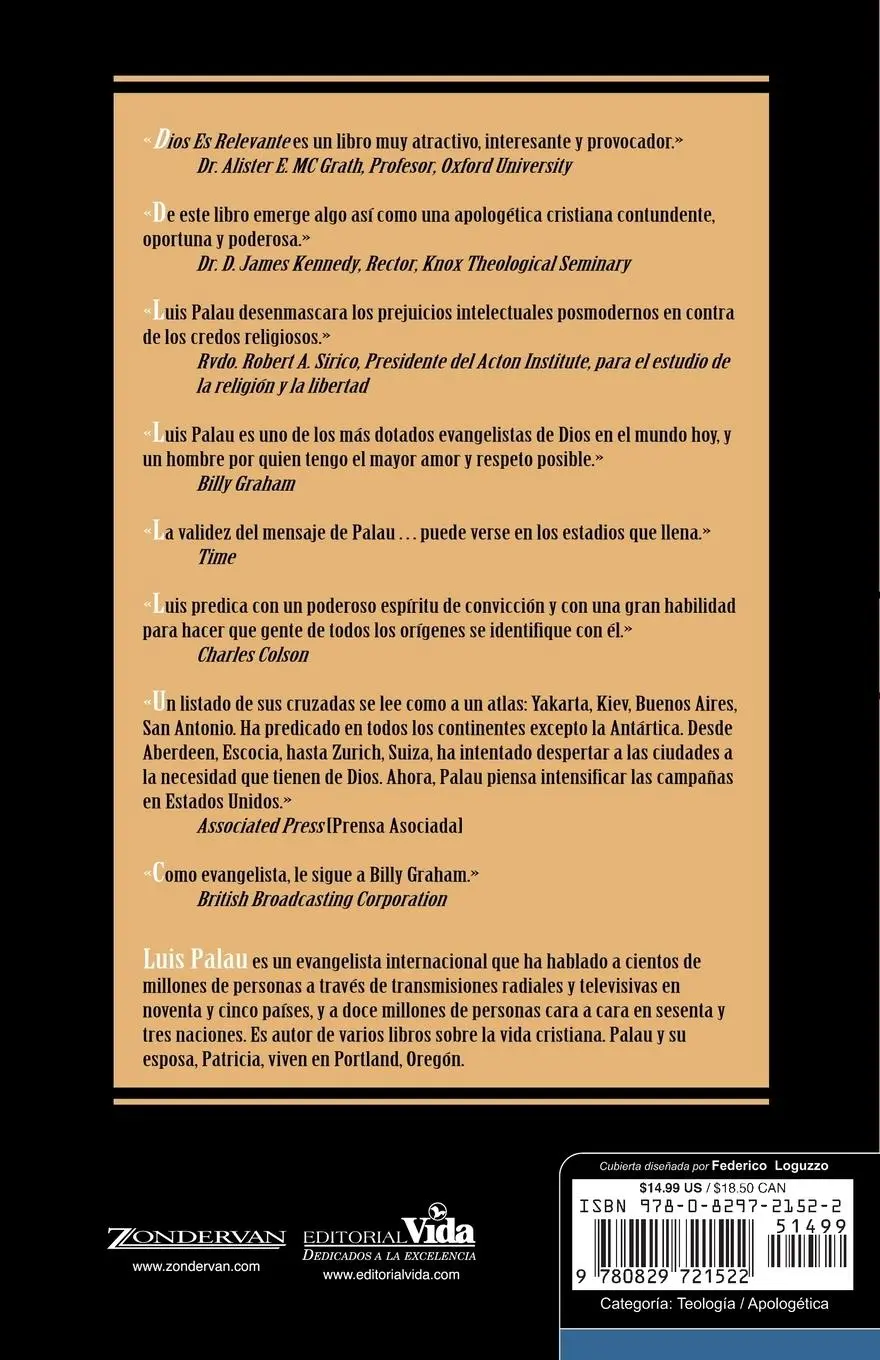 Rückseite: 9780829721522 | El Dios Es Relevante | Luis Palau (u. a.) | Taschenbuch | Spanisch