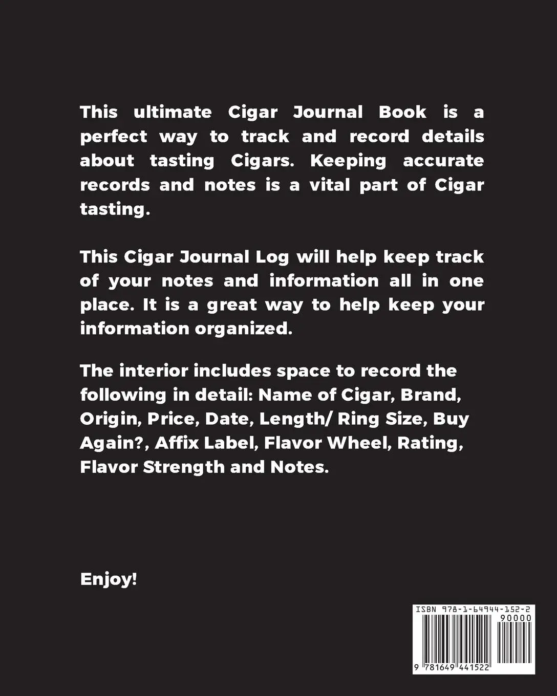 Rückseite: 9781649441522 | Cigar Journal | Amy Newton | Taschenbuch | Englisch | 2020