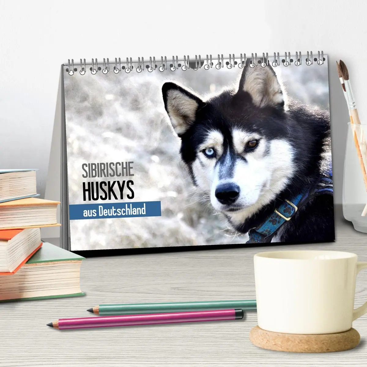 Bild: 9783516101522 | Sibirische Huskys aus Deutschland (Tischkalender 2026 DIN A5 quer),...