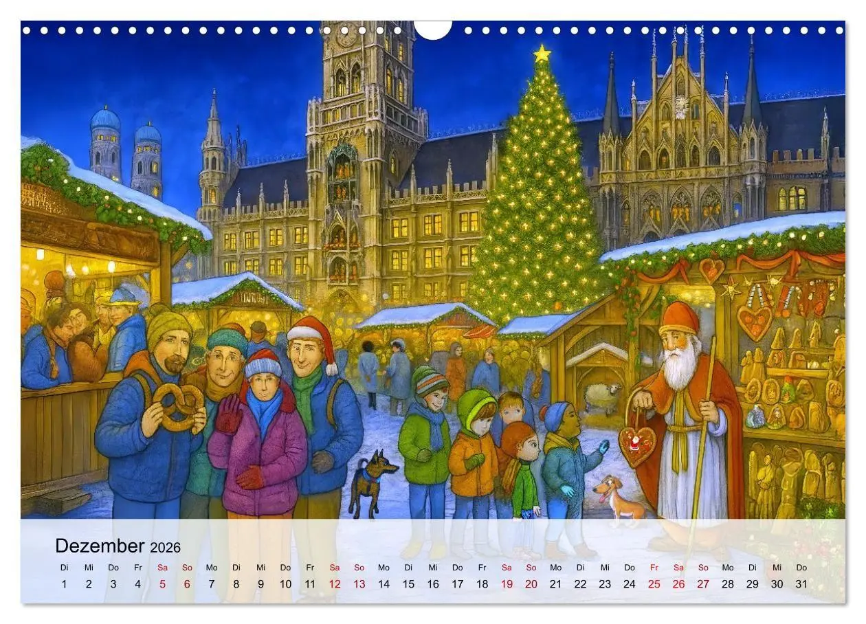 Bild: 9783516651522 | Bayrische Wimmelbilder - Wo Heimat lebendig wird (Wandkalender 2026...