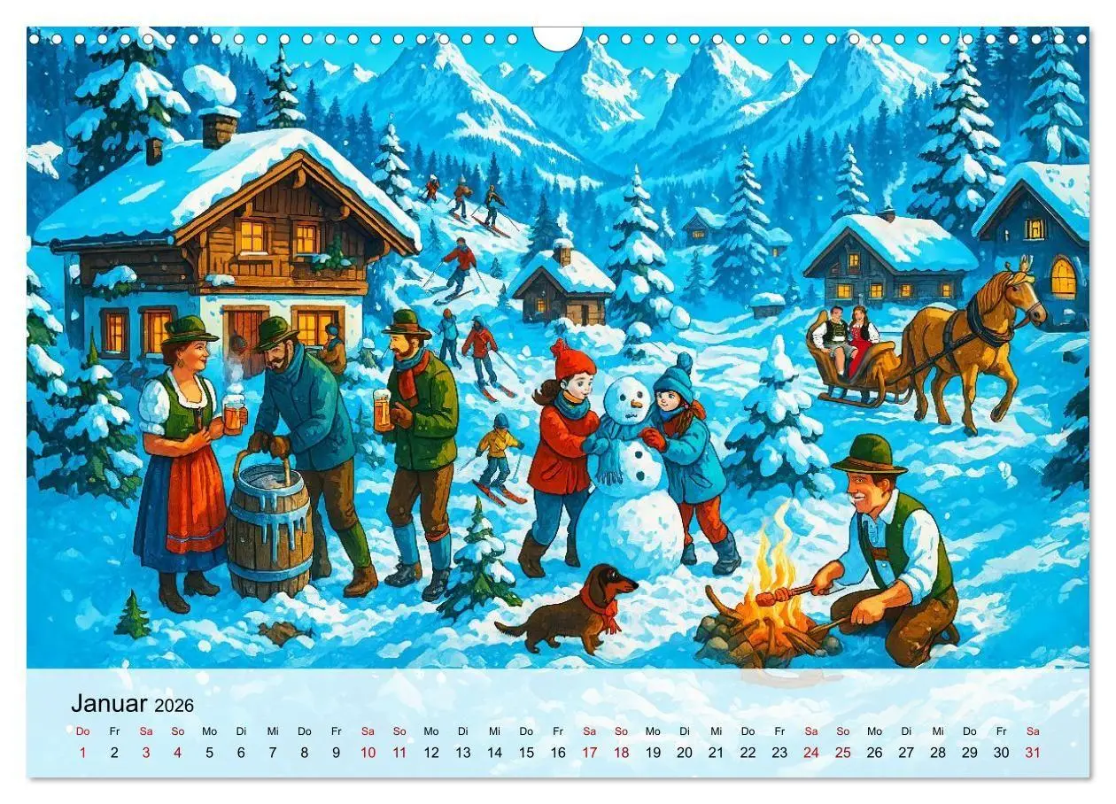 Bild: 9783516651522 | Bayrische Wimmelbilder - Wo Heimat lebendig wird (Wandkalender 2026...