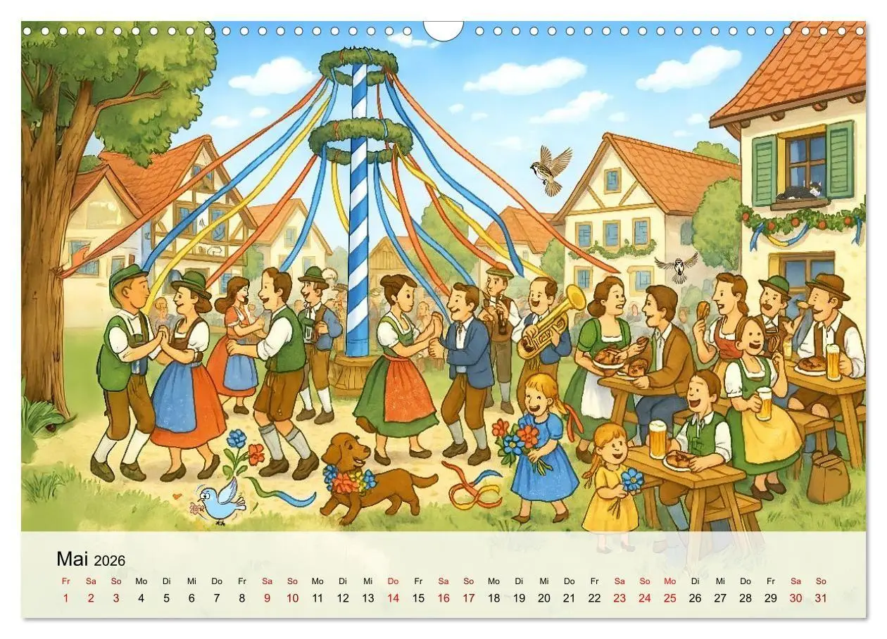Bild: 9783516651522 | Bayrische Wimmelbilder - Wo Heimat lebendig wird (Wandkalender 2026...