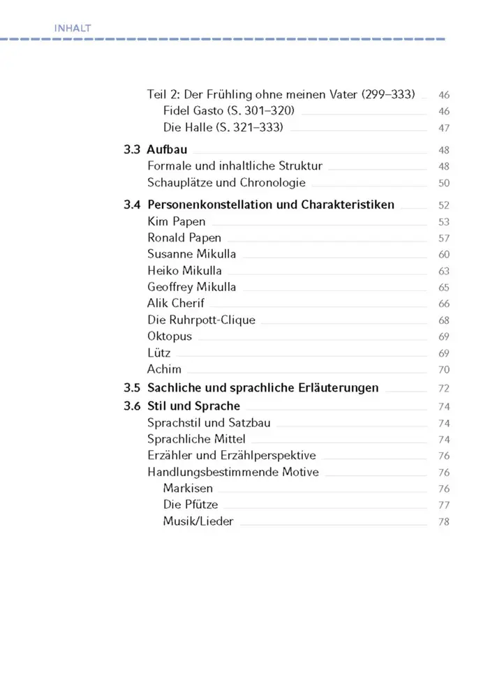 Bild: 9783804431522 | Der Markisenmann von Jan Weiler - Textanalyse und Interpretation