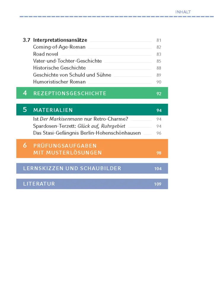 Bild: 9783804431522 | Der Markisenmann von Jan Weiler - Textanalyse und Interpretation