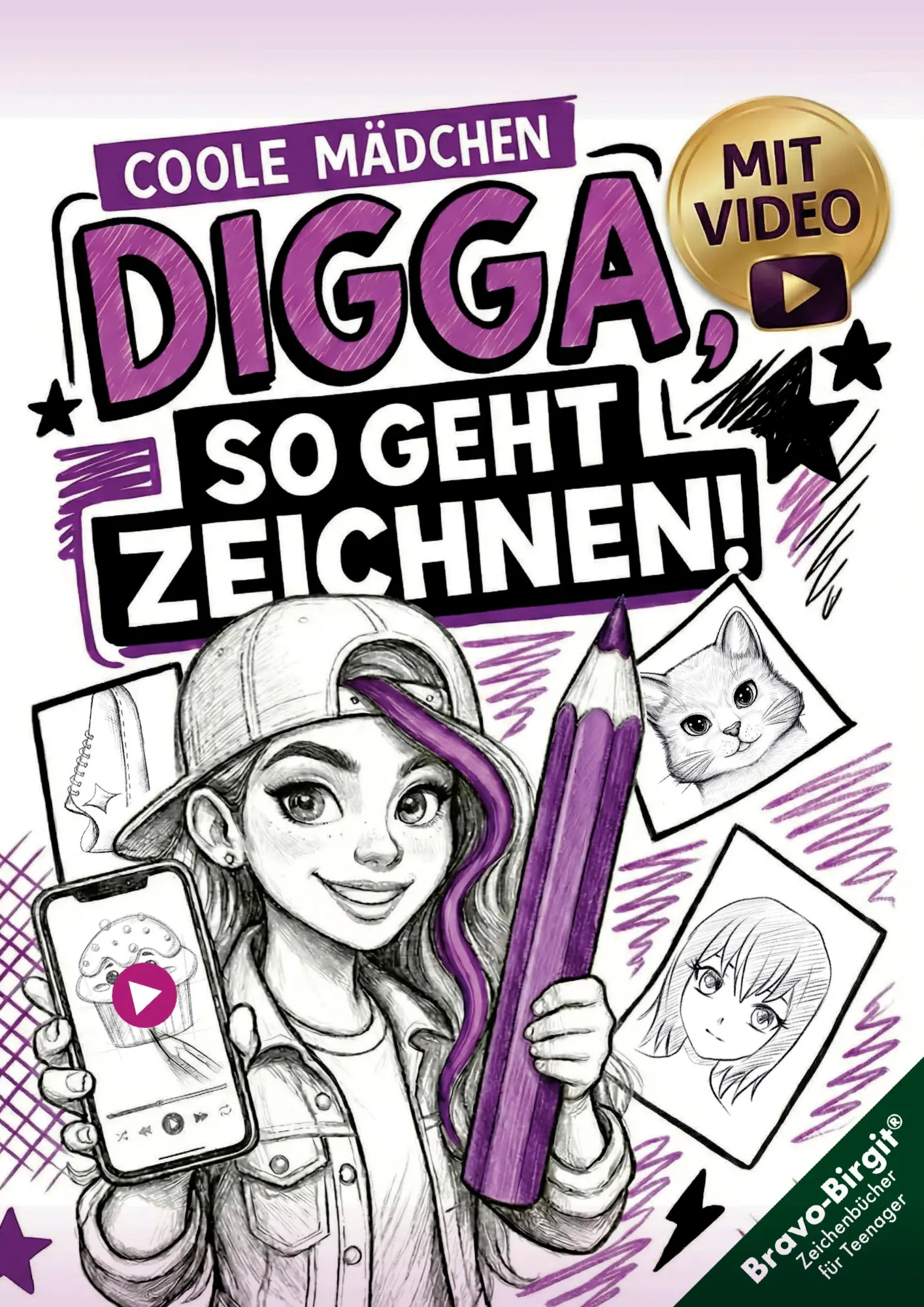 Cover: 9783902821522 | Digga, so geht Zeichnen lernen Zeichenbuch für Teenager-Mädchen ab...