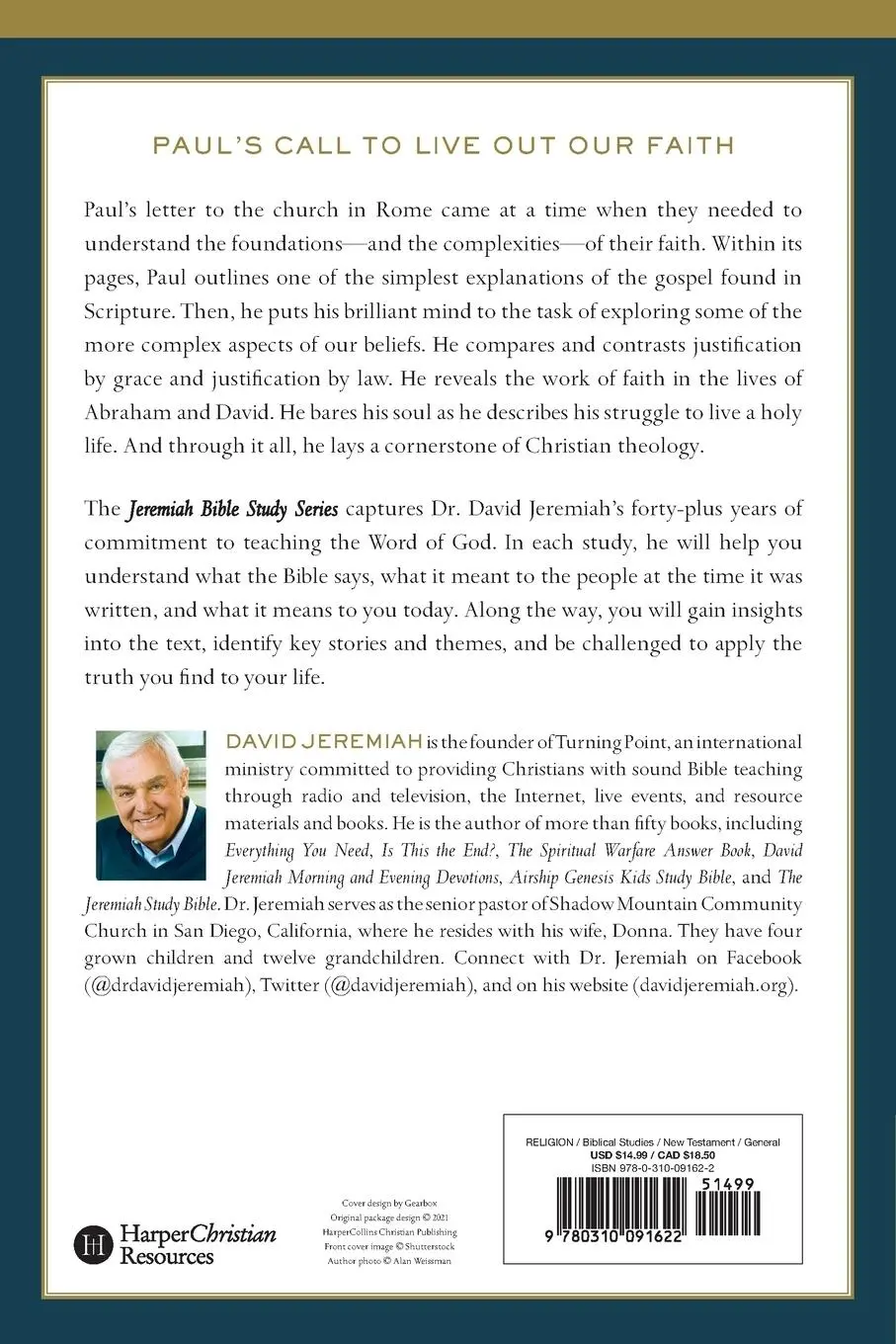 Rückseite: 9780310091622 | Romans Softcover | David Jeremiah | Taschenbuch | Englisch | 2024