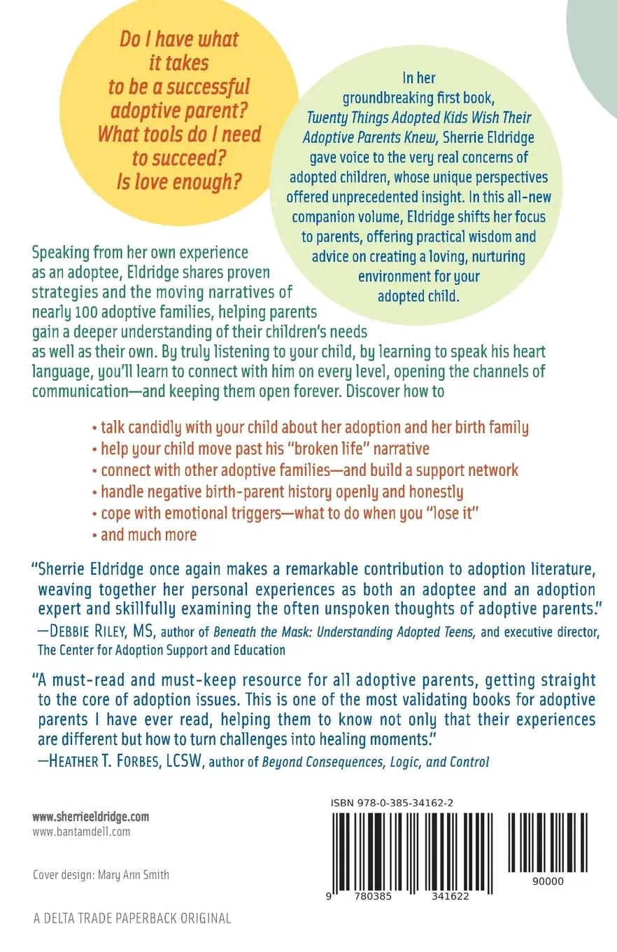 Rückseite: 9780385341622 | 20 Things Adoptive Parents Need to Succeed | Sherrie Eldridge | Buch