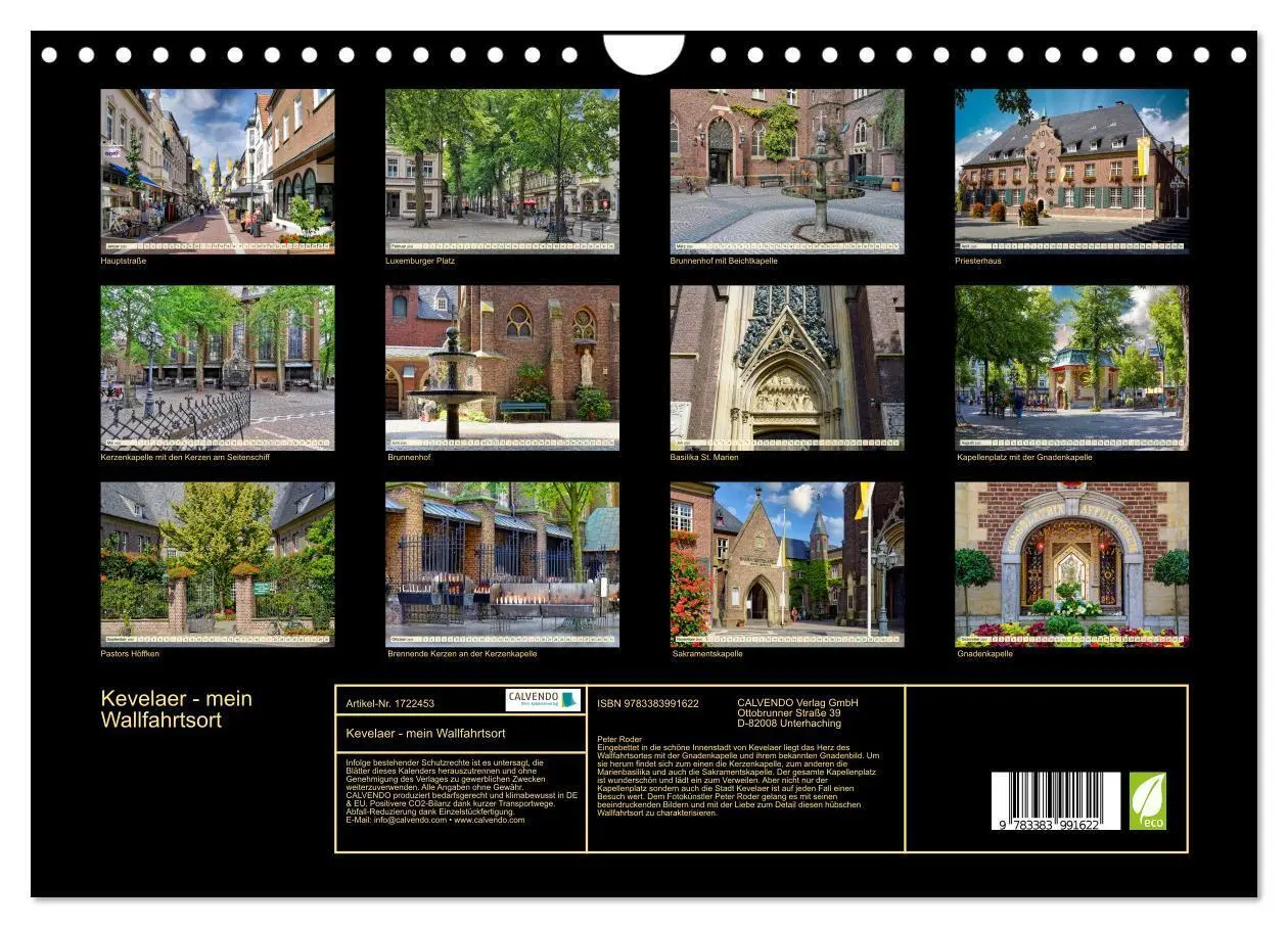 Bild: 9783383991622 | Kevelaer - mein Wallfahrtsort (Wandkalender 2025 DIN A4 quer),...