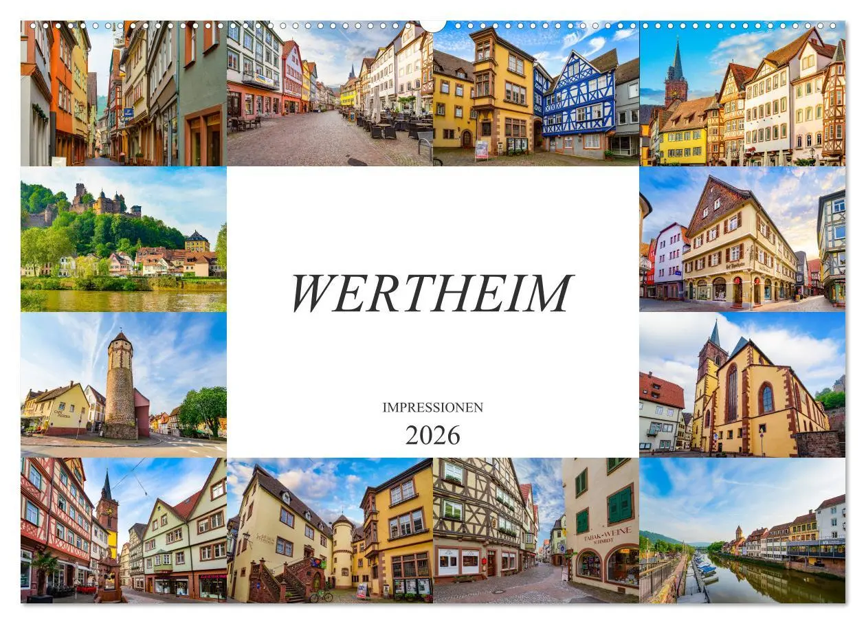Cover: 9783457791622 | Wertheim Impressionen (Wandkalender 2026 DIN A2 quer), CALVENDO...