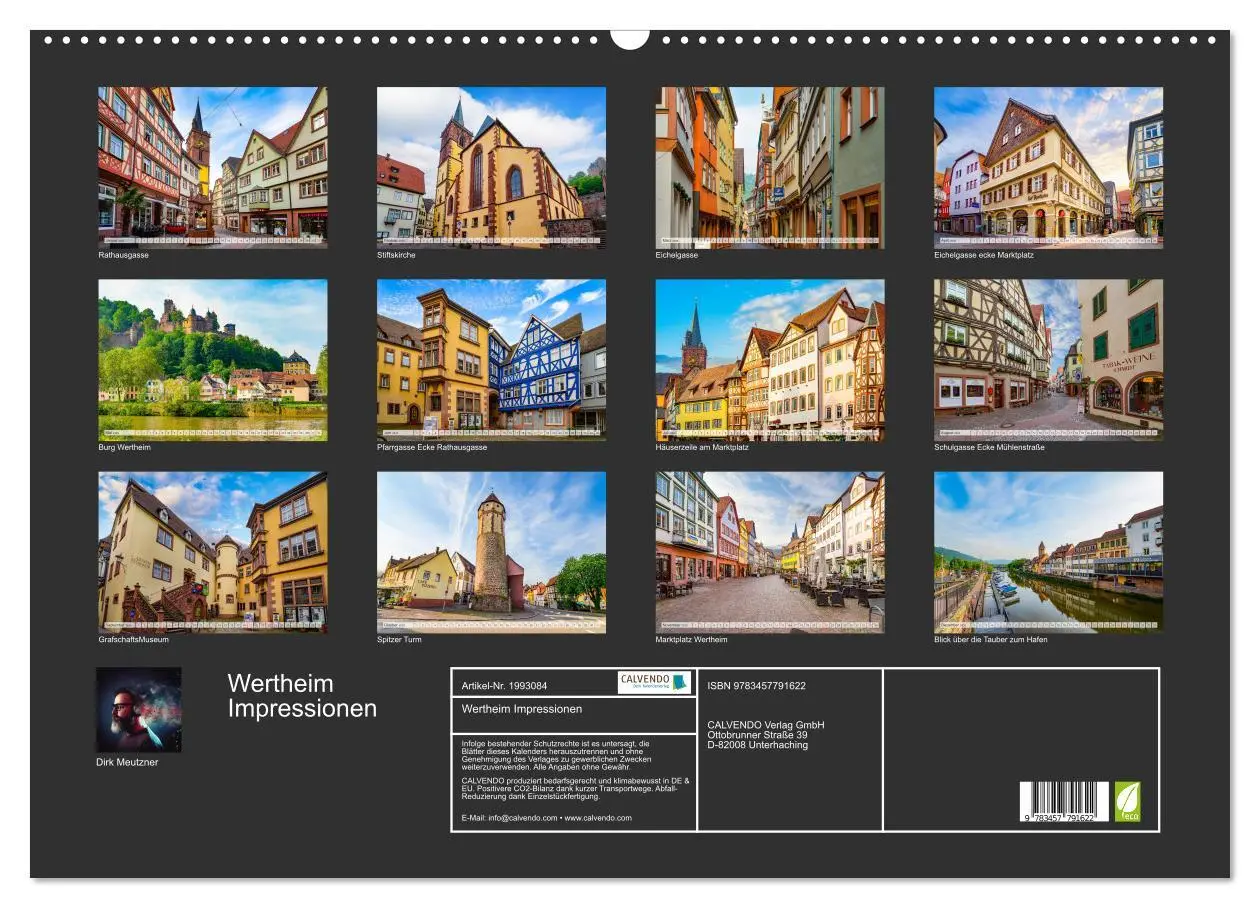 Bild: 9783457791622 | Wertheim Impressionen (Wandkalender 2026 DIN A2 quer), CALVENDO...