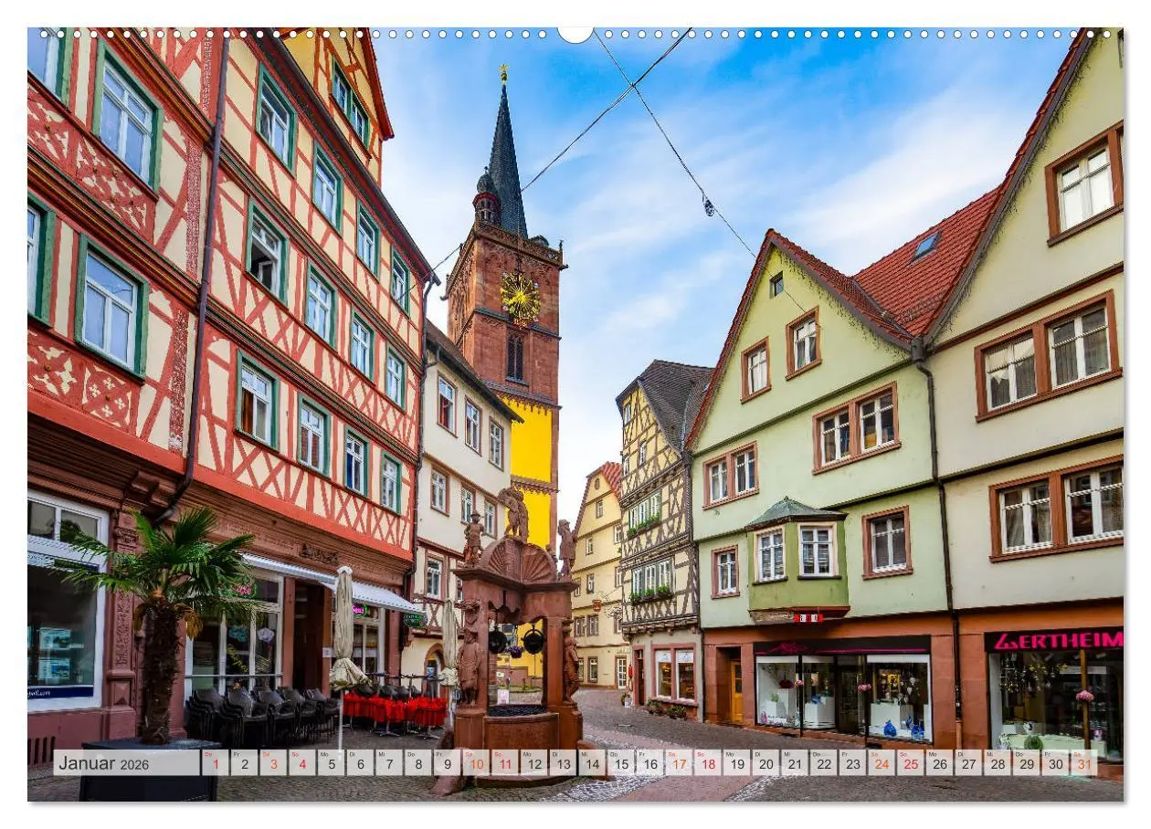 Bild: 9783457791622 | Wertheim Impressionen (Wandkalender 2026 DIN A2 quer), CALVENDO...
