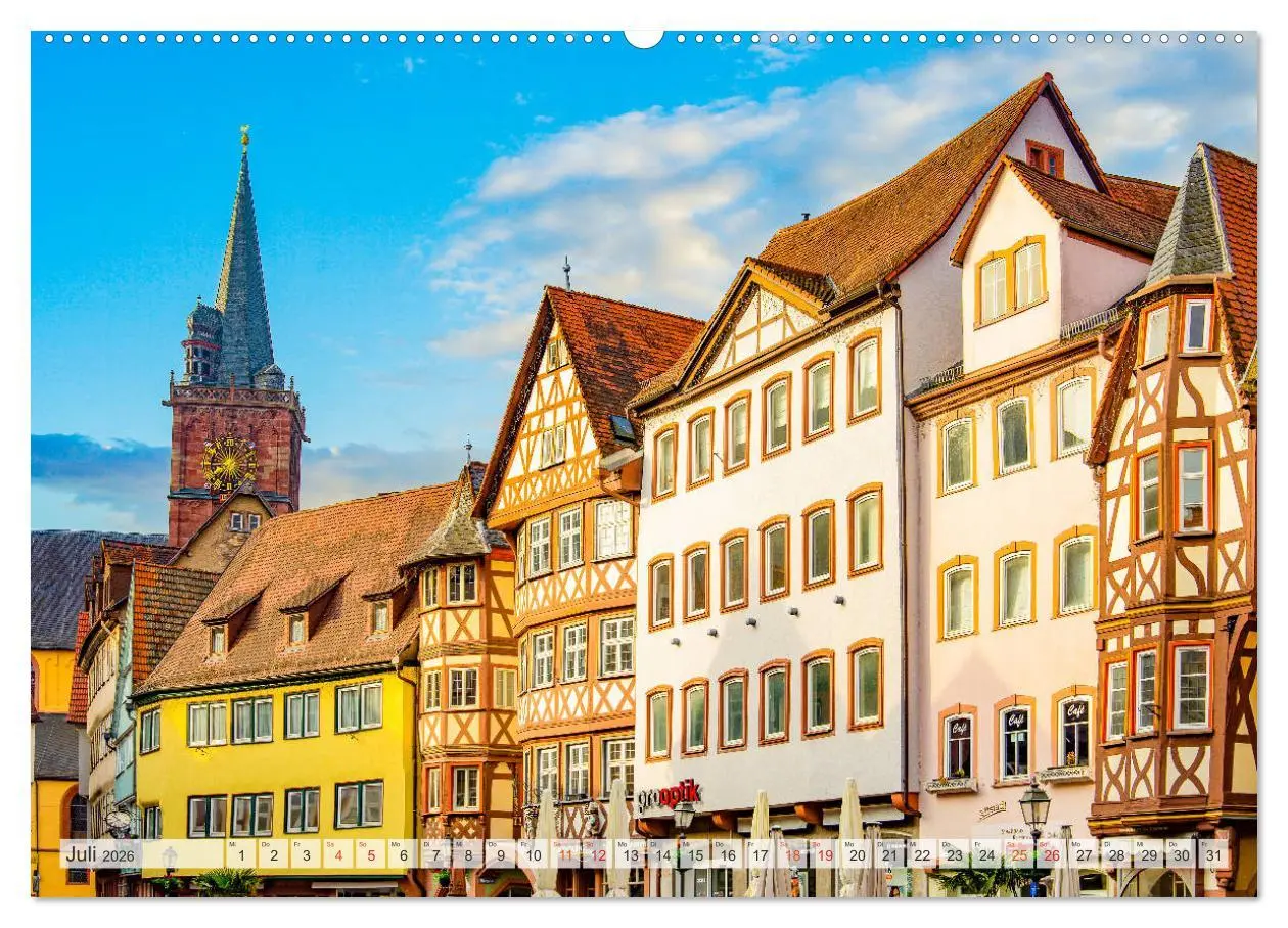 Bild: 9783457791622 | Wertheim Impressionen (Wandkalender 2026 DIN A2 quer), CALVENDO...