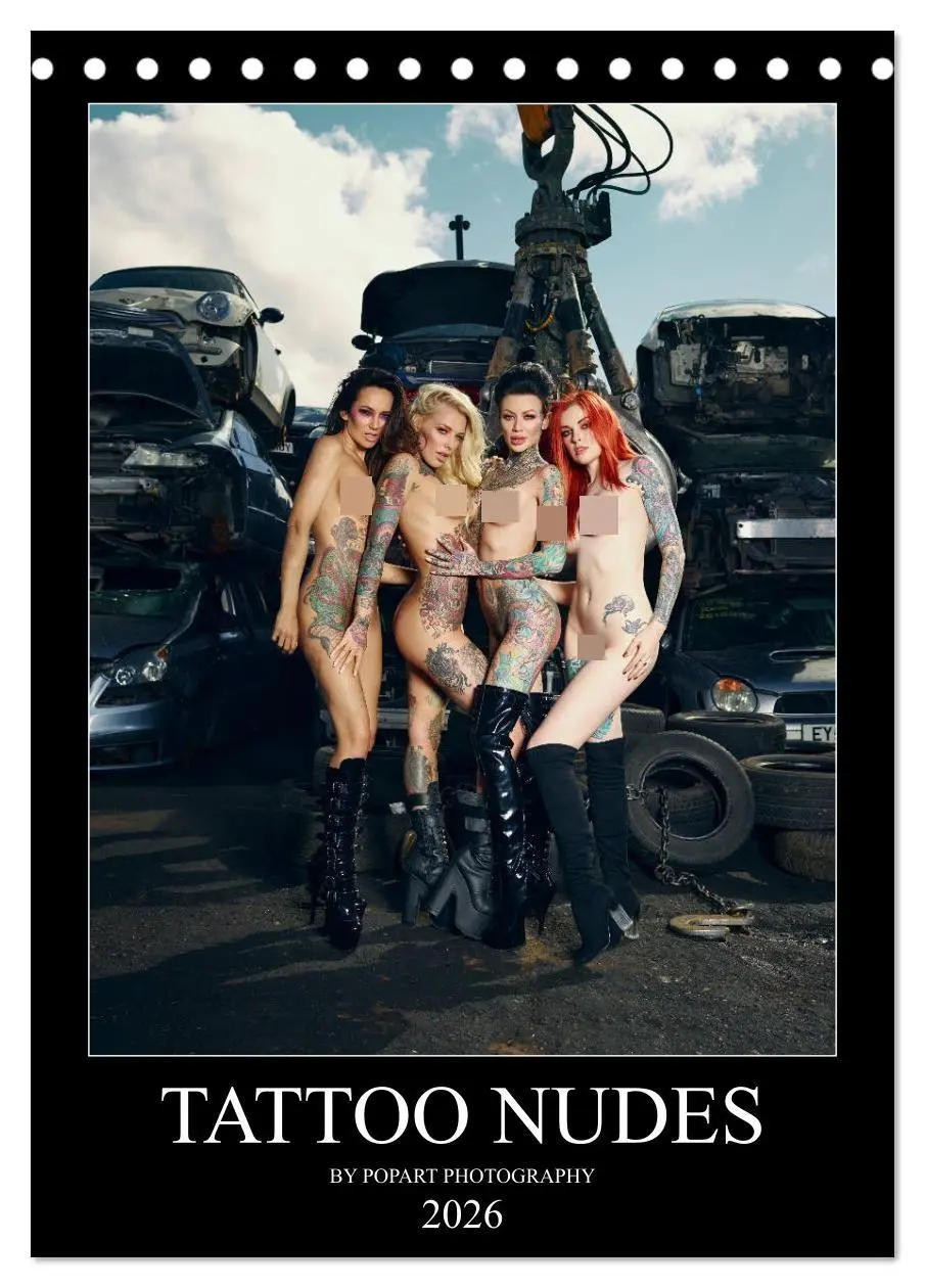 Cover: 9783516401622 | TATTOO NUDES (Tischkalender 2026 DIN A5 hoch), CALVENDO Monatskalender