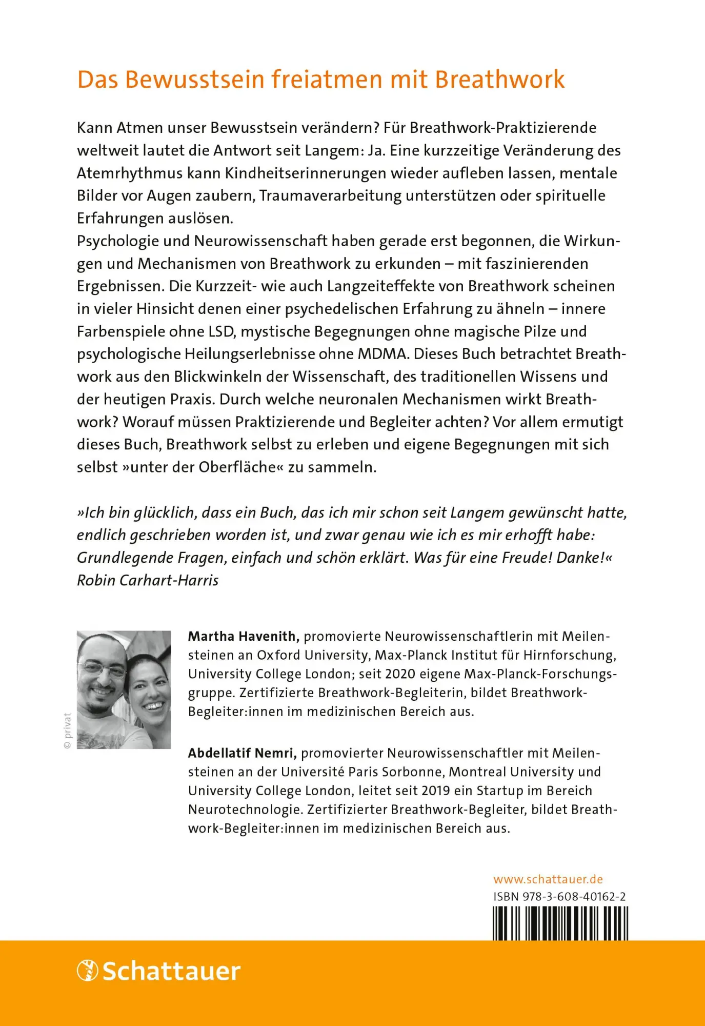 Rückseite: 9783608401622 | Atemkraft - Das Breathwork-Handbuch | Martha Havenith (u. a.) | Buch