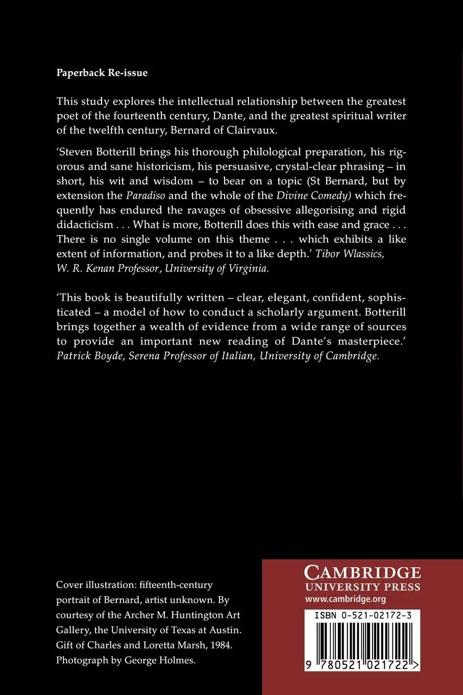 Rückseite: 9780521021722 | Dante and the Mystical Tradition | Steven Botterill | Taschenbuch