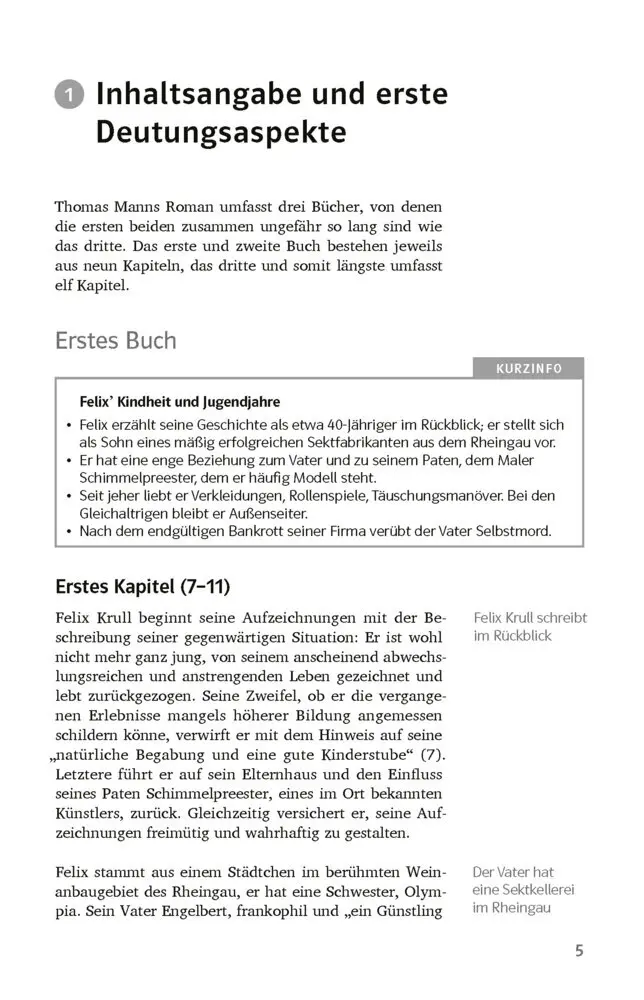Bild: 9783129231722 | Klett Lektürehilfen Thomas Mann, Bekenntnisse des Hochstaplers...