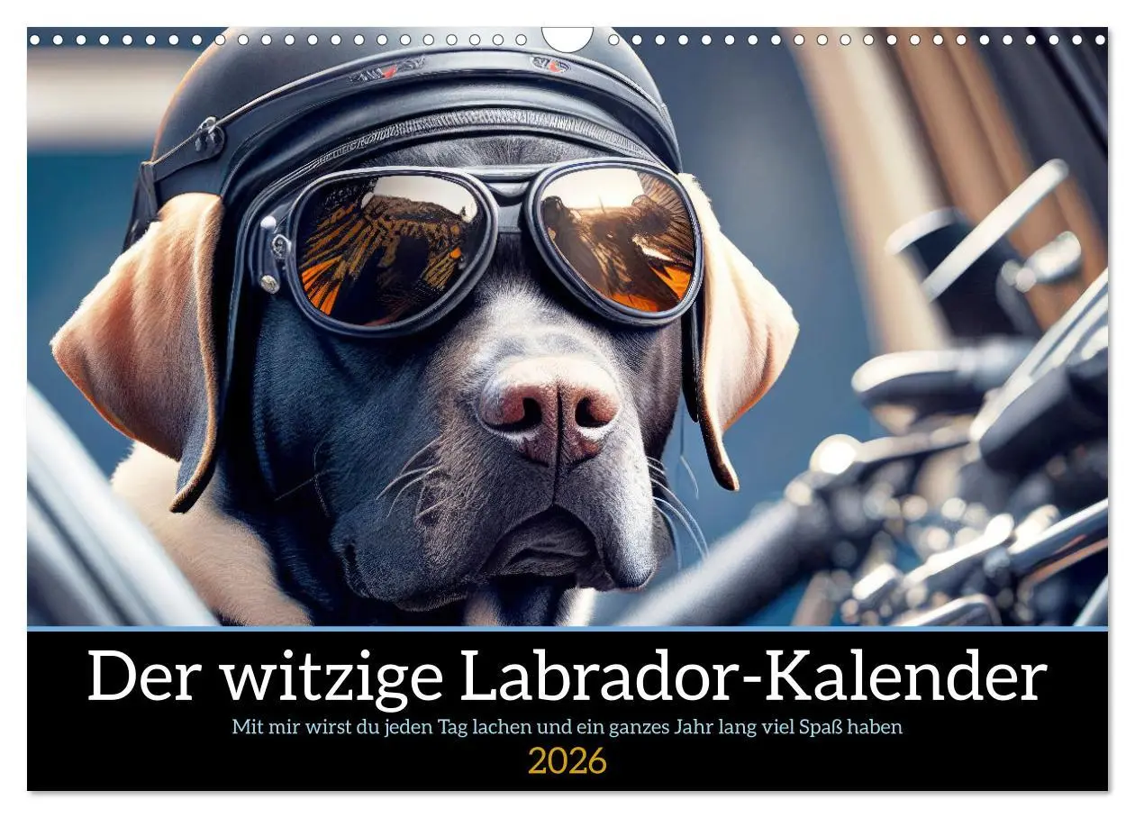 Cover: 9783457541722 | Der witzige Labrador-Kalender (Wandkalender 2026 DIN A3 quer),...