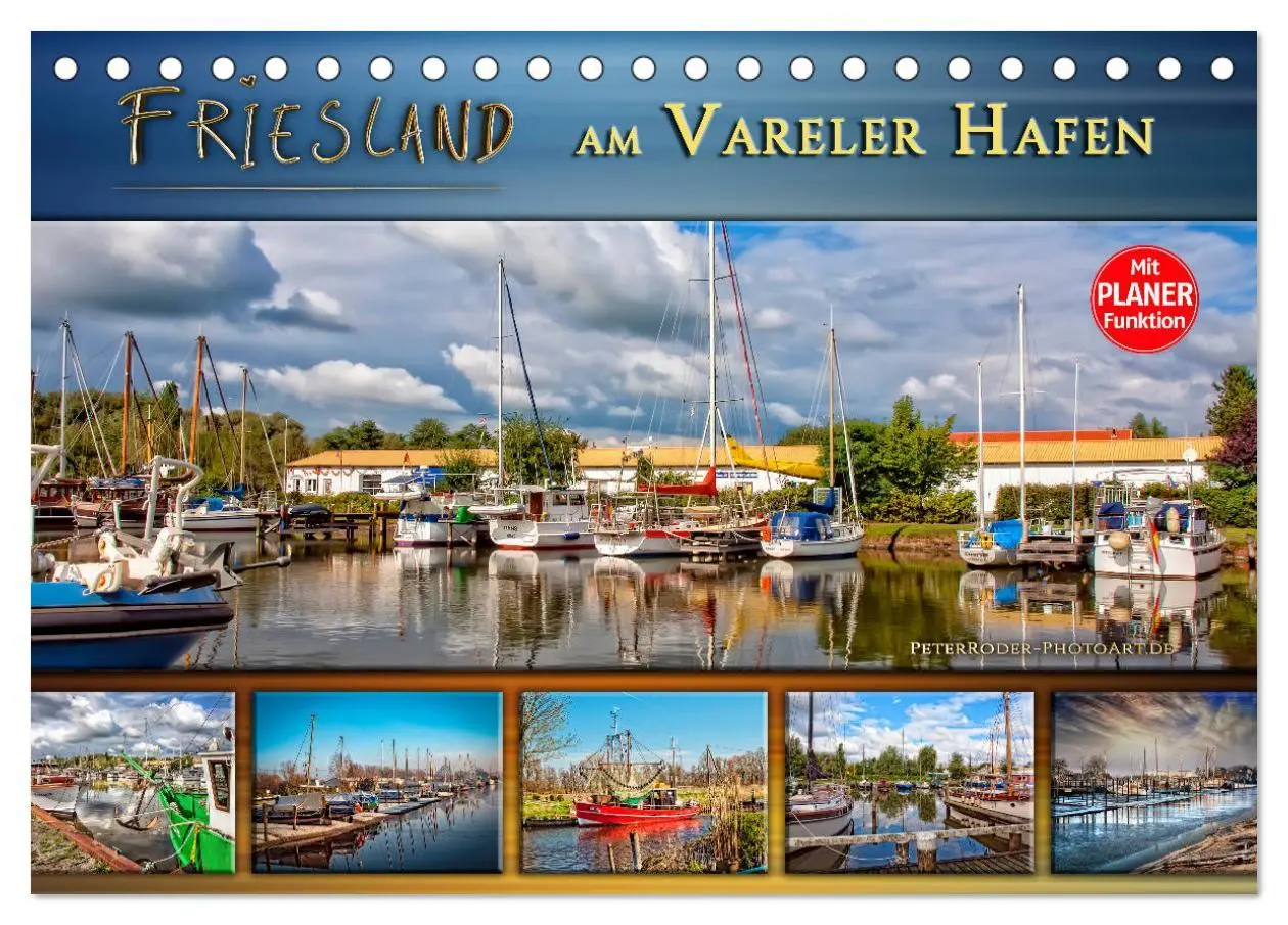 Cover: 9783516181722 | Friesland - am Vareler Hafen (Tischkalender 2026 DIN A5 quer),...