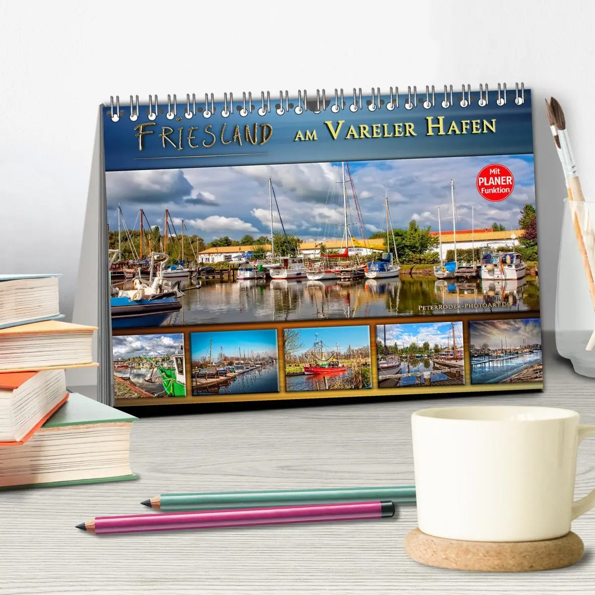 Bild: 9783516181722 | Friesland - am Vareler Hafen (Tischkalender 2026 DIN A5 quer),...