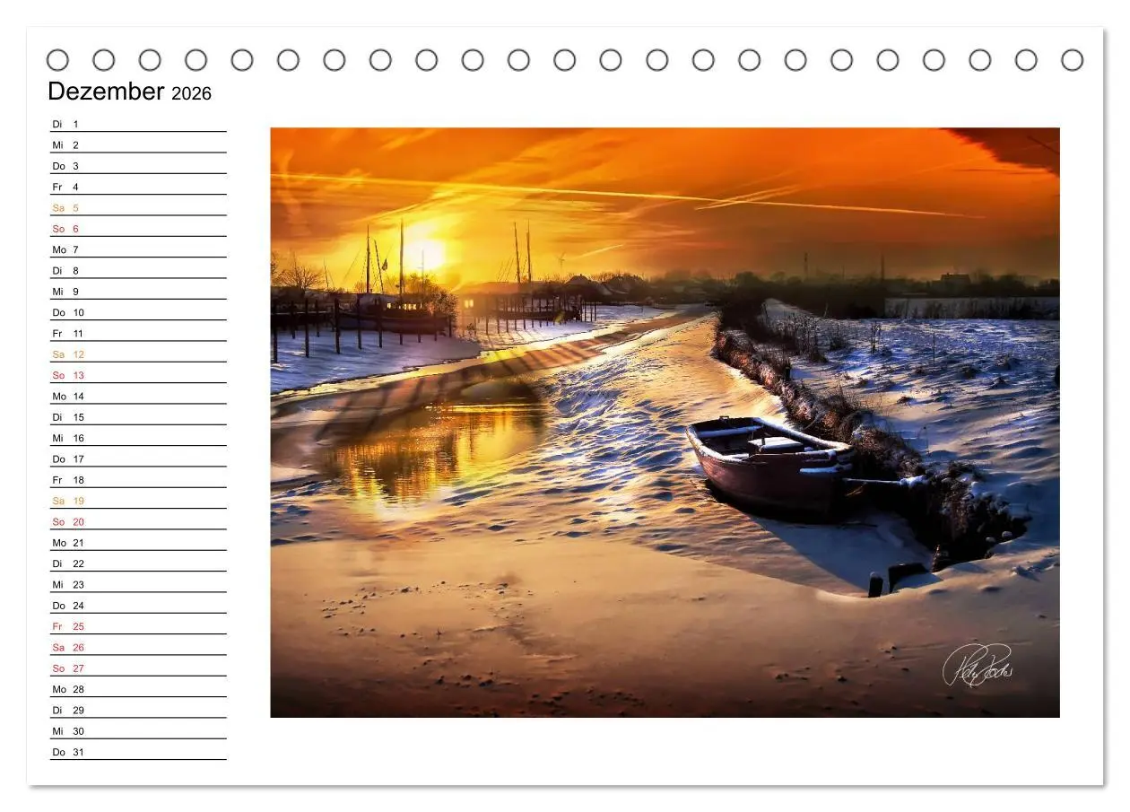 Bild: 9783516181722 | Friesland - am Vareler Hafen (Tischkalender 2026 DIN A5 quer),...