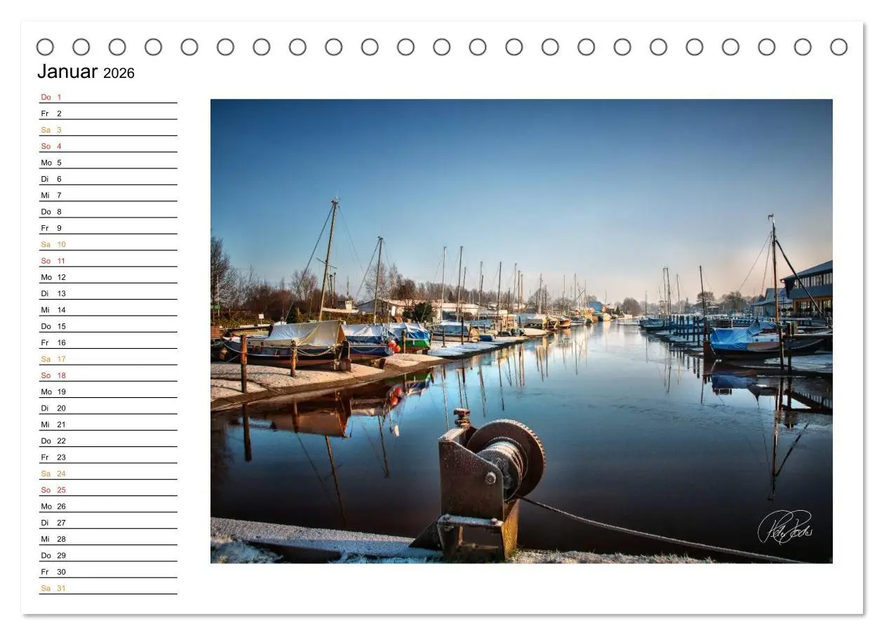 Bild: 9783516181722 | Friesland - am Vareler Hafen (Tischkalender 2026 DIN A5 quer),...