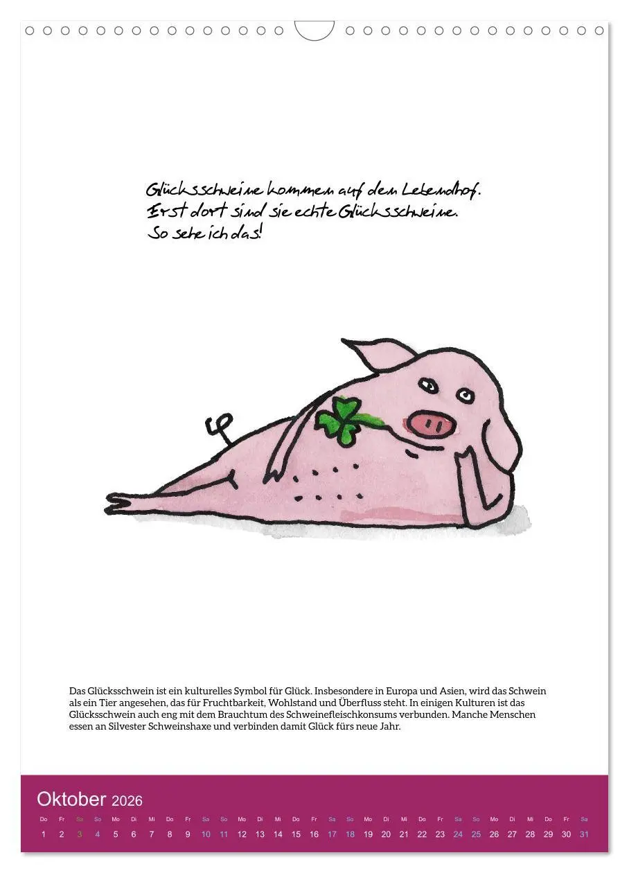 Bild: 9783516321722 | Schweinekalender - Alles was du über Schweine wissen wolltest!...