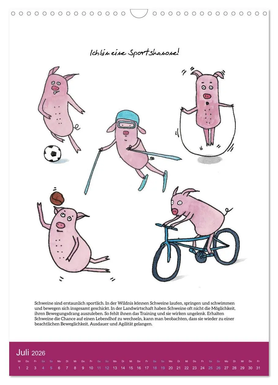 Bild: 9783516321722 | Schweinekalender - Alles was du über Schweine wissen wolltest!...