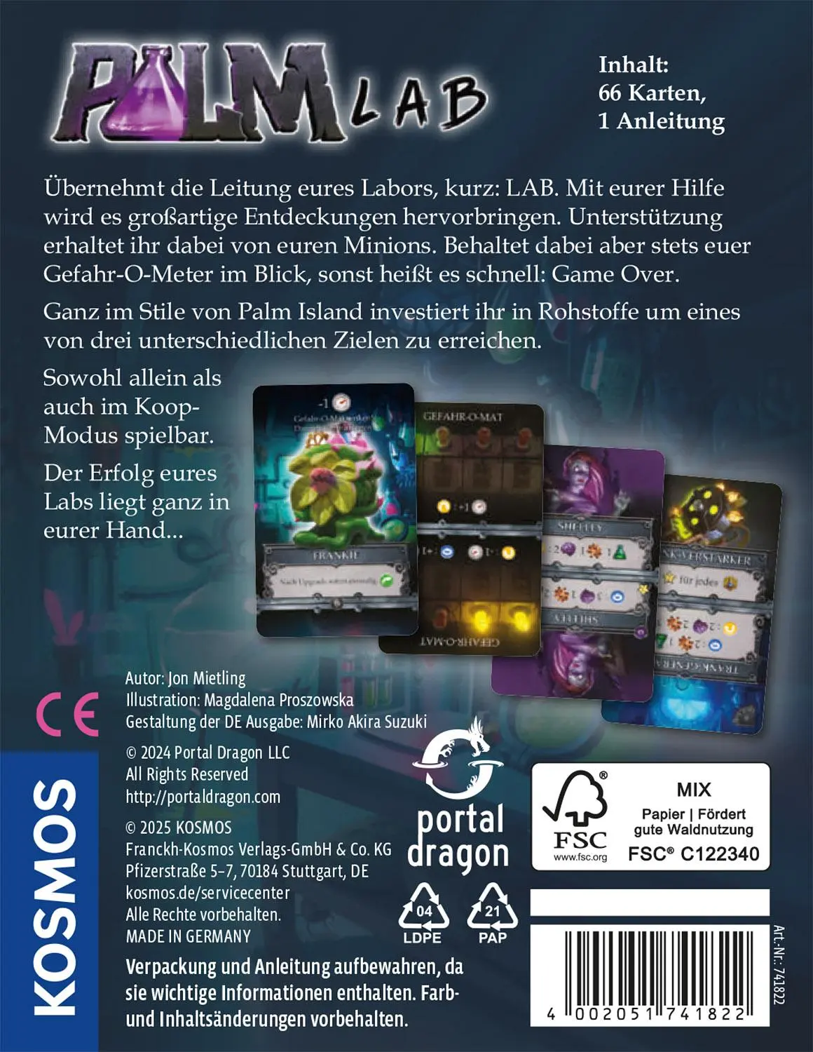 Rückseite: 4002051741822 | Palm Lab | Spiel | Jon Mietling | Spiel | 741822 | Deutsch | 2025