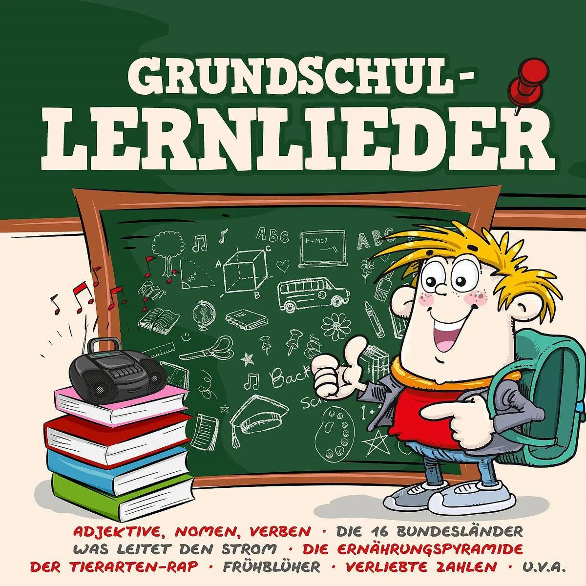 Cover: 4260167471822 | Grundschul-Lernlieder | Emma &amp; Leon | Audio-CD | 61 Min. | Deutsch
