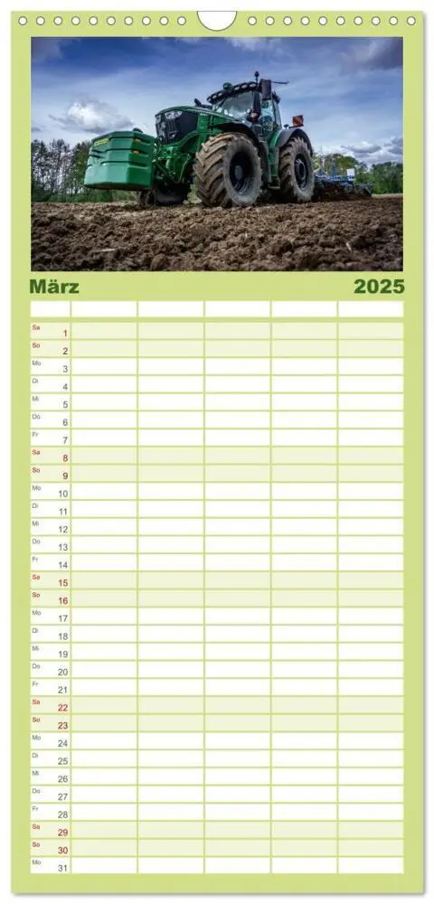 Bild: 9783457221822 | Familienplaner 2025 - Moderne Landtechnik mit 5 Spalten...