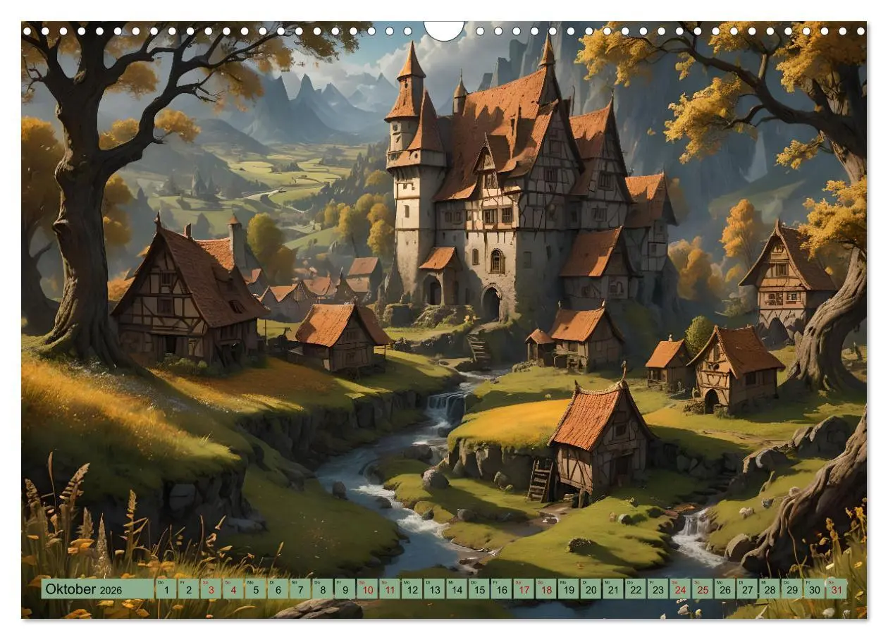 Bild: 9783457391822 | Mittelalterliche Städte und Burgen (Wandkalender 2026 DIN A3 quer),...