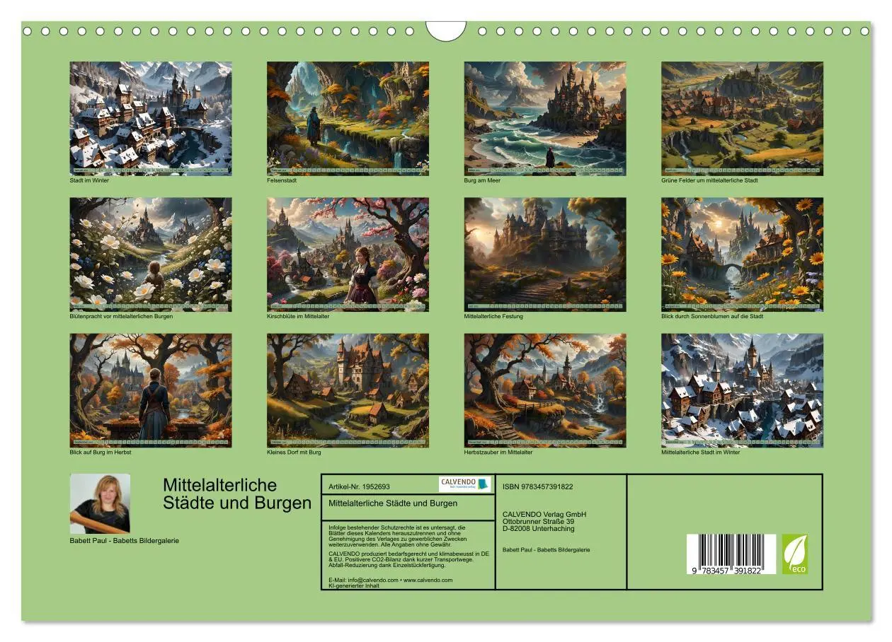 Bild: 9783457391822 | Mittelalterliche Städte und Burgen (Wandkalender 2026 DIN A3 quer),...