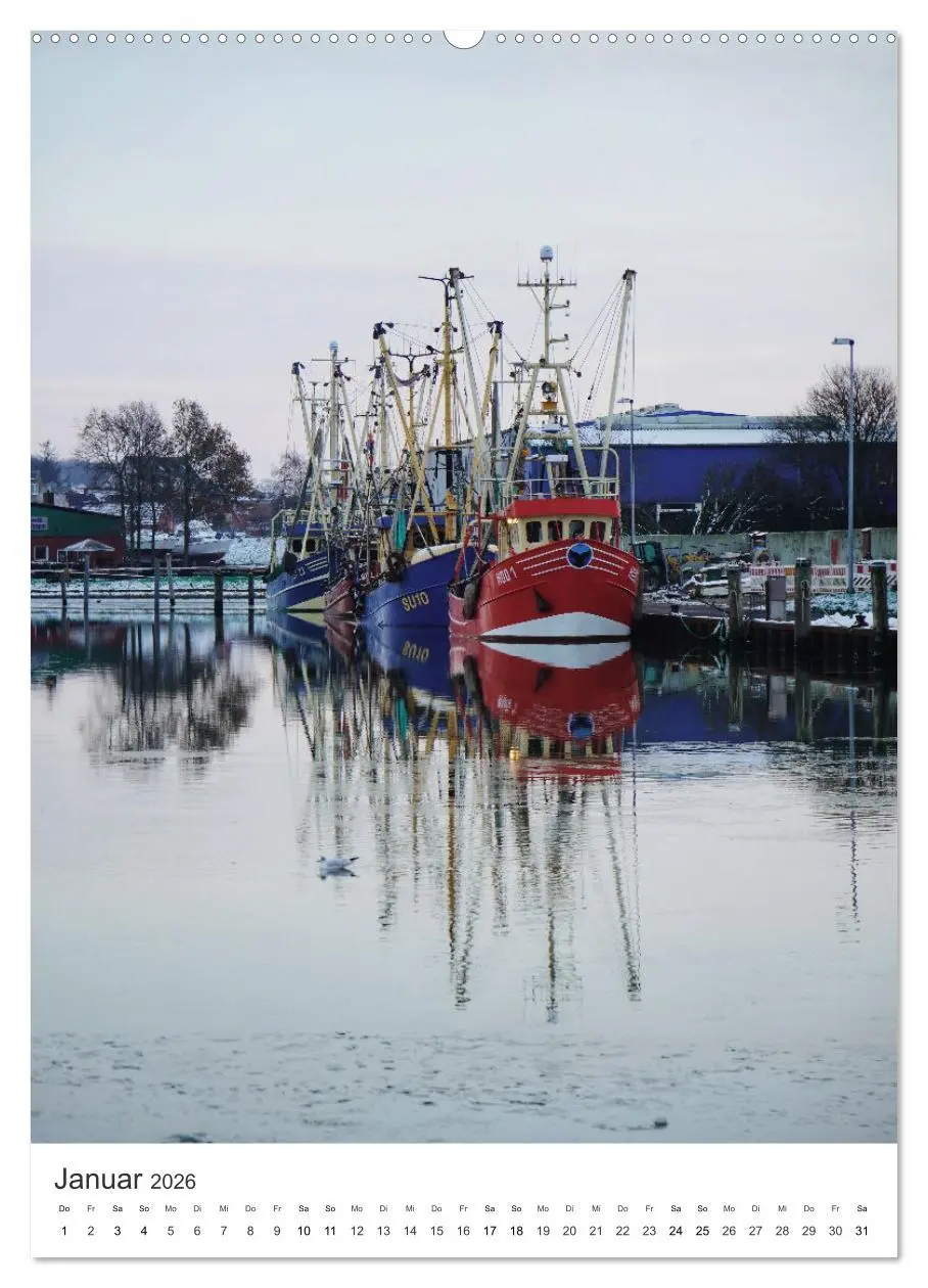 Bild: 9783516241822 | Husum - graue Stadt am Meer (Wandkalender 2026 DIN A2 hoch),...