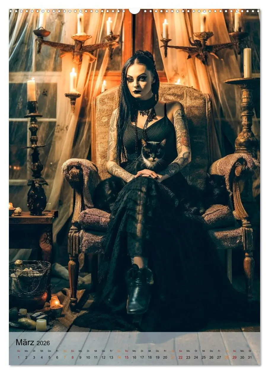 Bild: 9783516311822 | Gothic ist cool (Wandkalender 2026 DIN A2 hoch), CALVENDO...