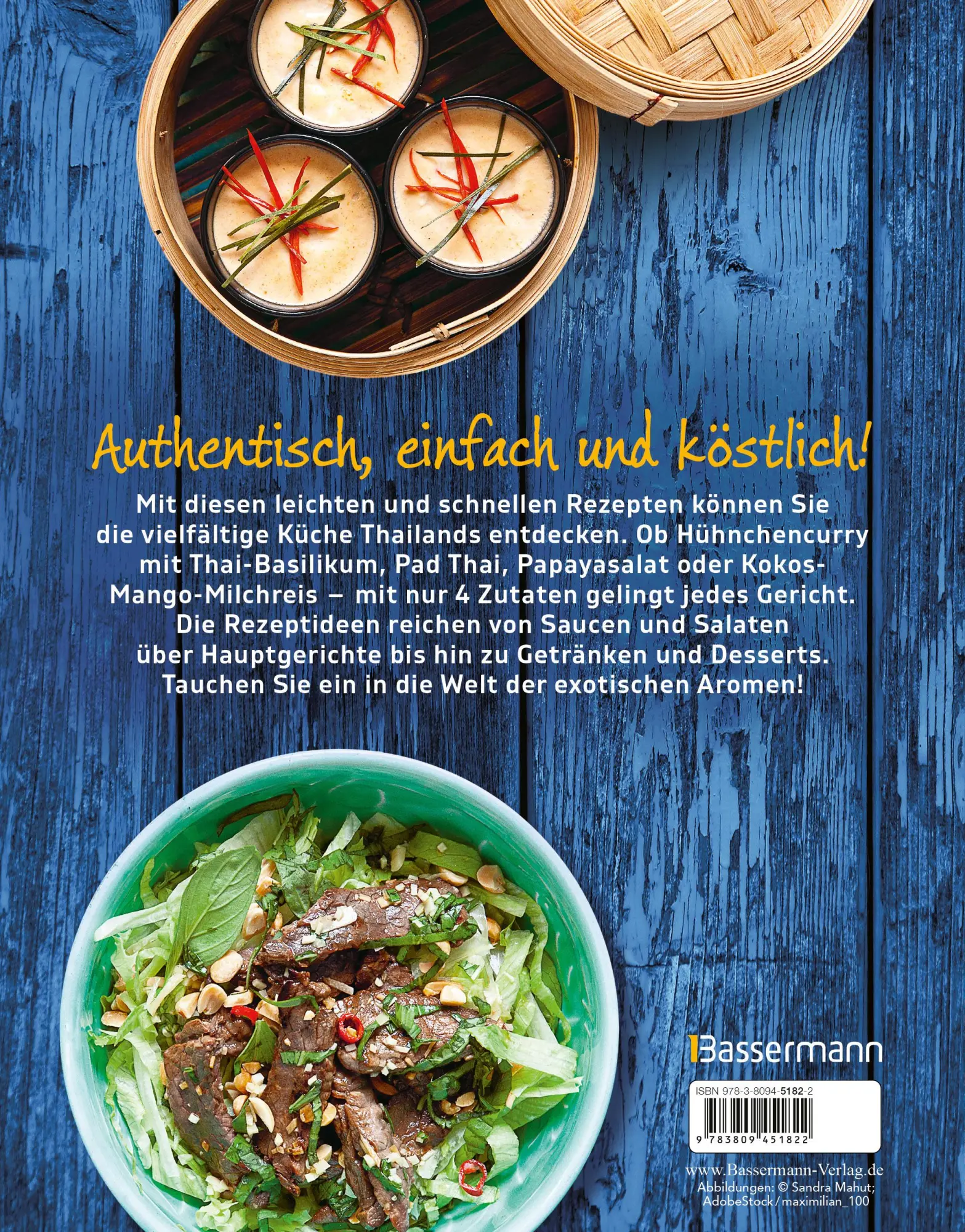 Bild: 9783809451822 | Thailändisch kochen mit nur 4 Zutaten - Schnell und einfach | Sourbier