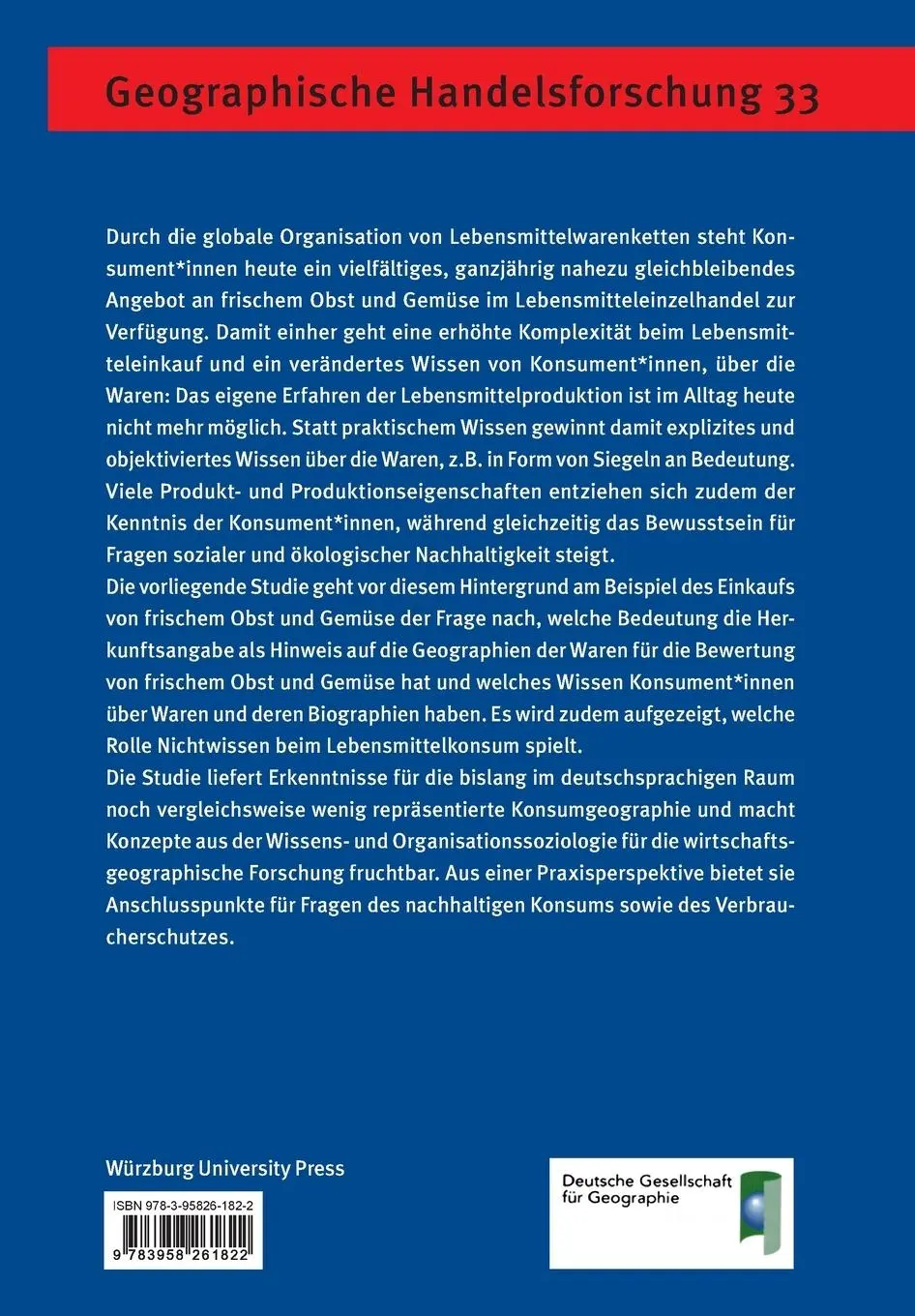 Rückseite: 9783958261822 | Wonach schmeckt Herkunft? | Julia Fülling | Taschenbuch | Paperback