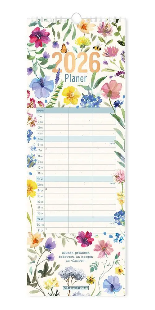 Cover: 9783986361822 | Paarplaner 2026 Floral | Paarplaner | GRAFIK WERKSTATT Das Original