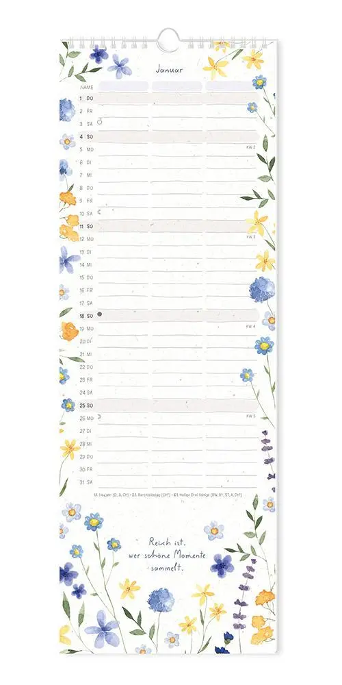 Bild: 9783986361822 | Paarplaner 2026 Floral | Paarplaner | GRAFIK WERKSTATT Das Original