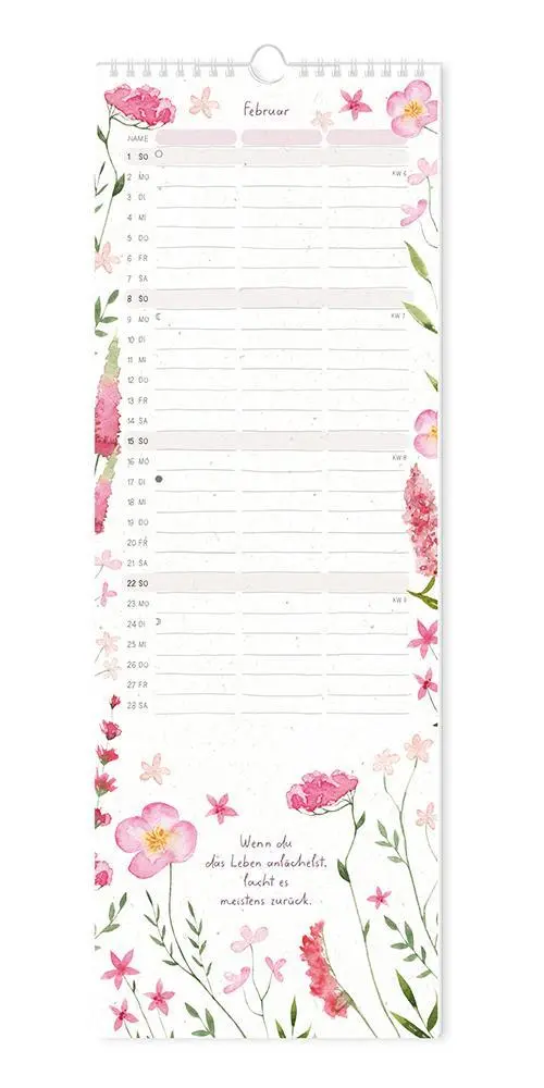 Bild: 9783986361822 | Paarplaner 2026 Floral | Paarplaner | GRAFIK WERKSTATT Das Original