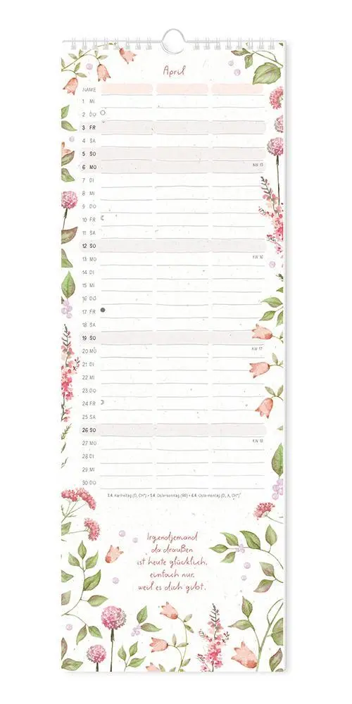 Bild: 9783986361822 | Paarplaner 2026 Floral | Paarplaner | GRAFIK WERKSTATT Das Original