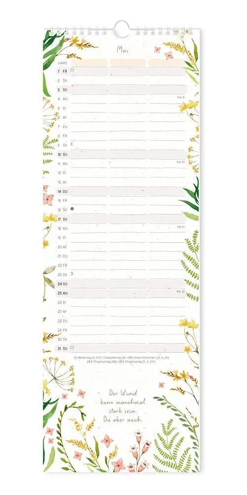 Bild: 9783986361822 | Paarplaner 2026 Floral | Paarplaner | GRAFIK WERKSTATT Das Original