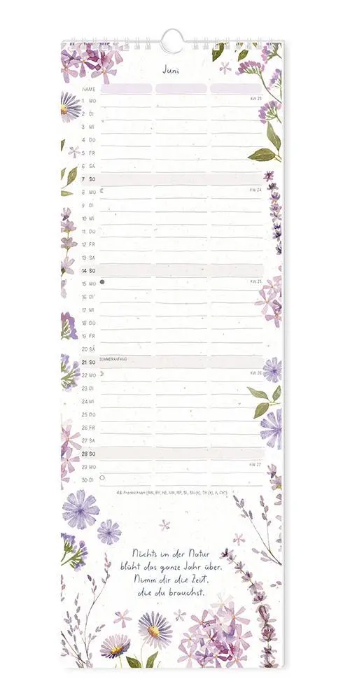 Bild: 9783986361822 | Paarplaner 2026 Floral | Paarplaner | GRAFIK WERKSTATT Das Original
