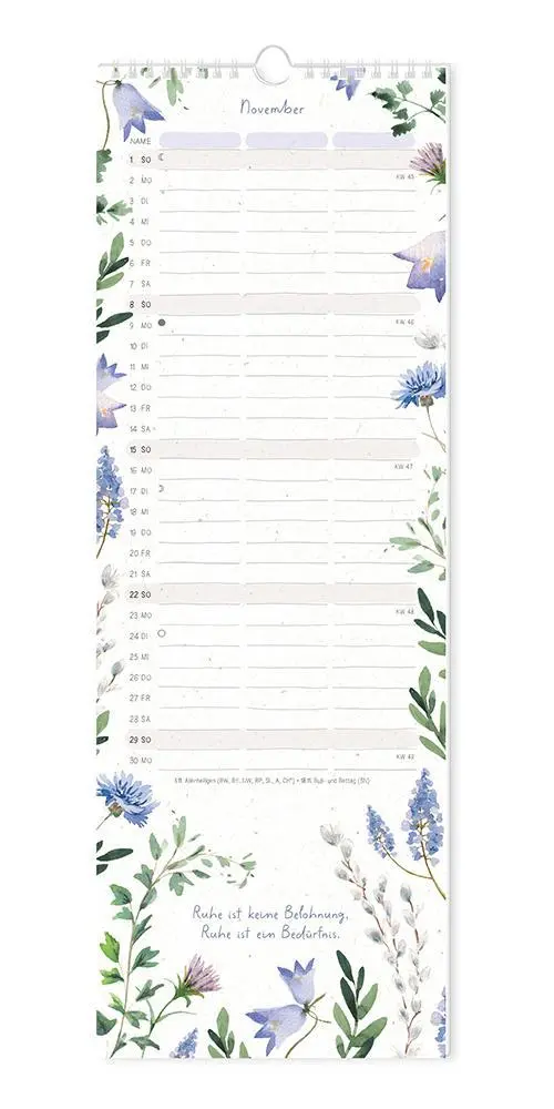 Bild: 9783986361822 | Paarplaner 2026 Floral | Paarplaner | GRAFIK WERKSTATT Das Original