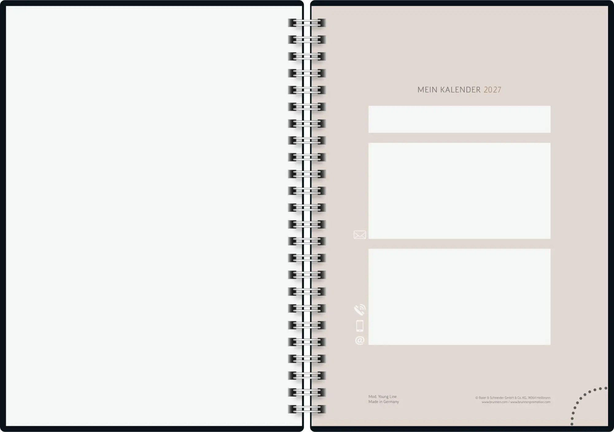 Bild: 4061947161922 | rido/idé 7021407027 Buchkalender Premium Young Line 2027 "Yoga" A5,...