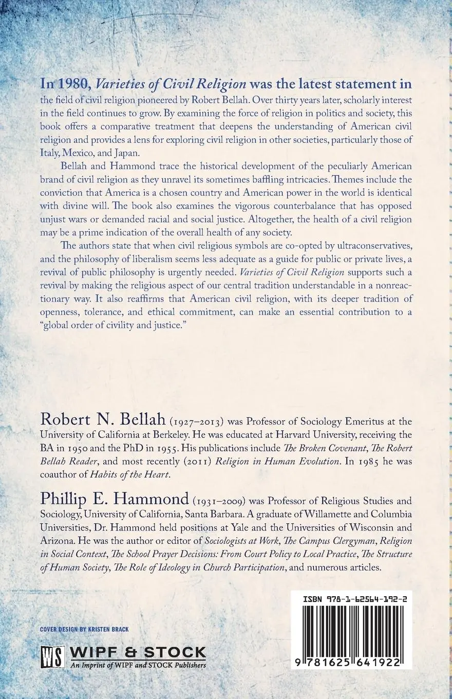 Rückseite: 9781625641922 | Varieties of Civil Religion | Robert N. Bellah (u. a.) | Taschenbuch